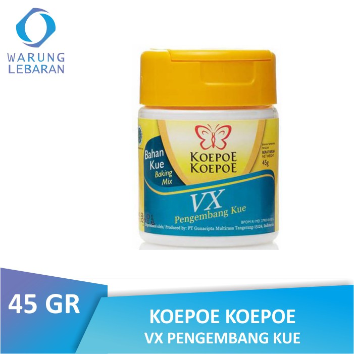 

Koepoe Koepoe VX Pengembang Kue 45 GR | Kupu Kupu