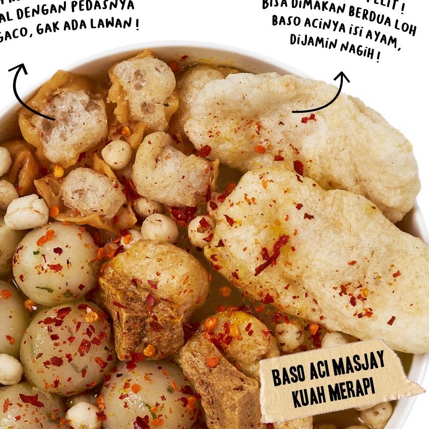 

✨IMPORT✨ MASJAY Baso Aci Bumbu Merapi Instant - No.1 Street Food Bandung Kemasan Super Pedas dan Gurih produck terbaik