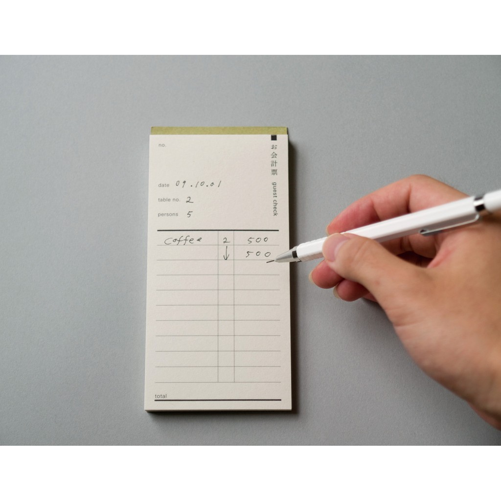 

[SAMPLE] CLASSIKY Guest Check Pad (5 sheets) Art Journal Papers
