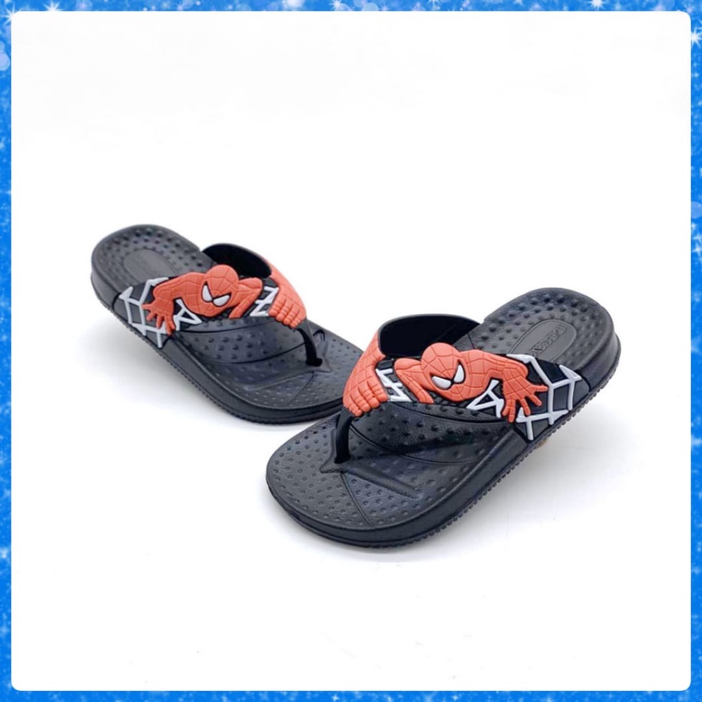 Sandal Anak Laki-Laki Sandal Jepit Bahan Karet Terbaru Simple Karakter Spiderman