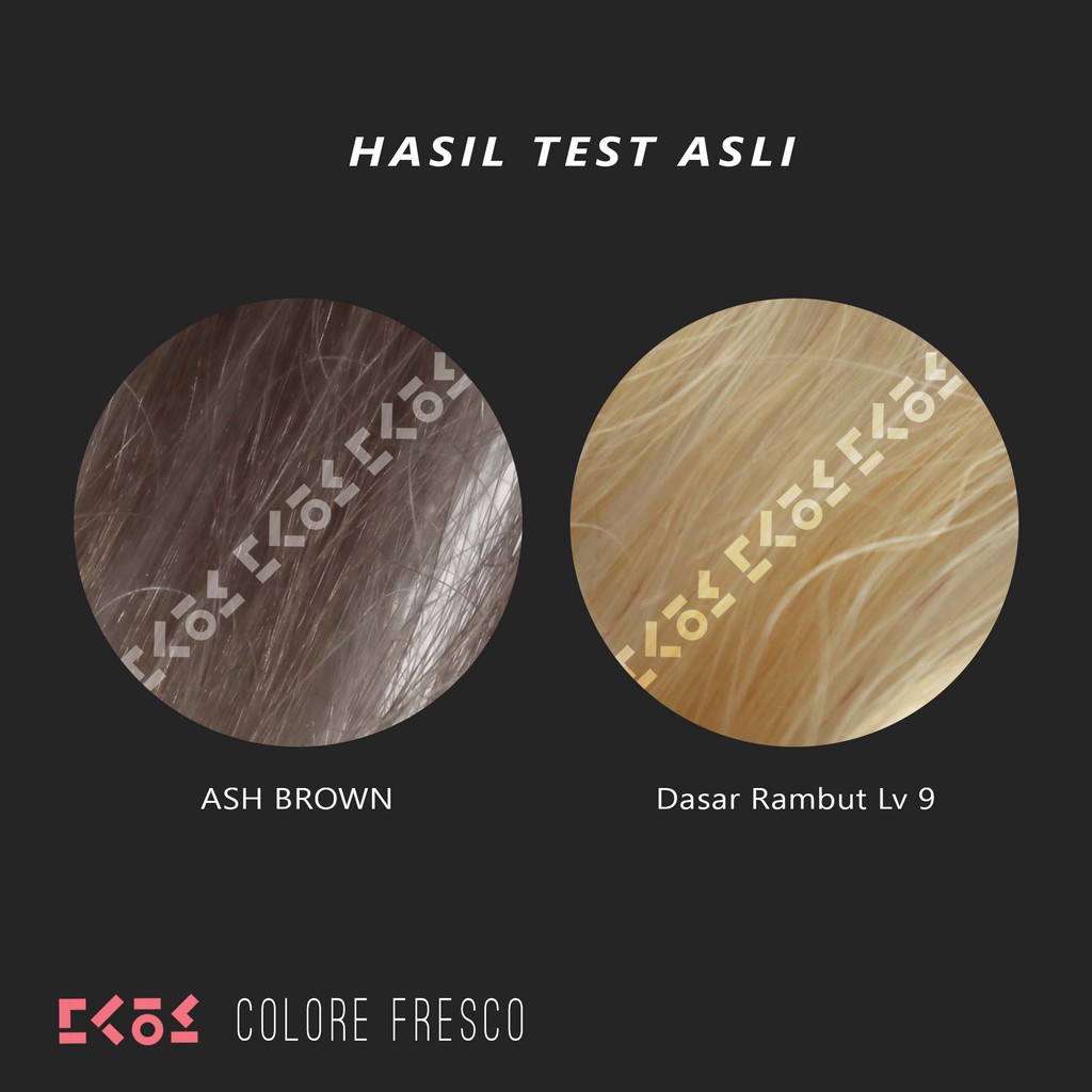 COLORE FRESCO - ASH BROWN color cream cat pewarna rambut gray abu-abu