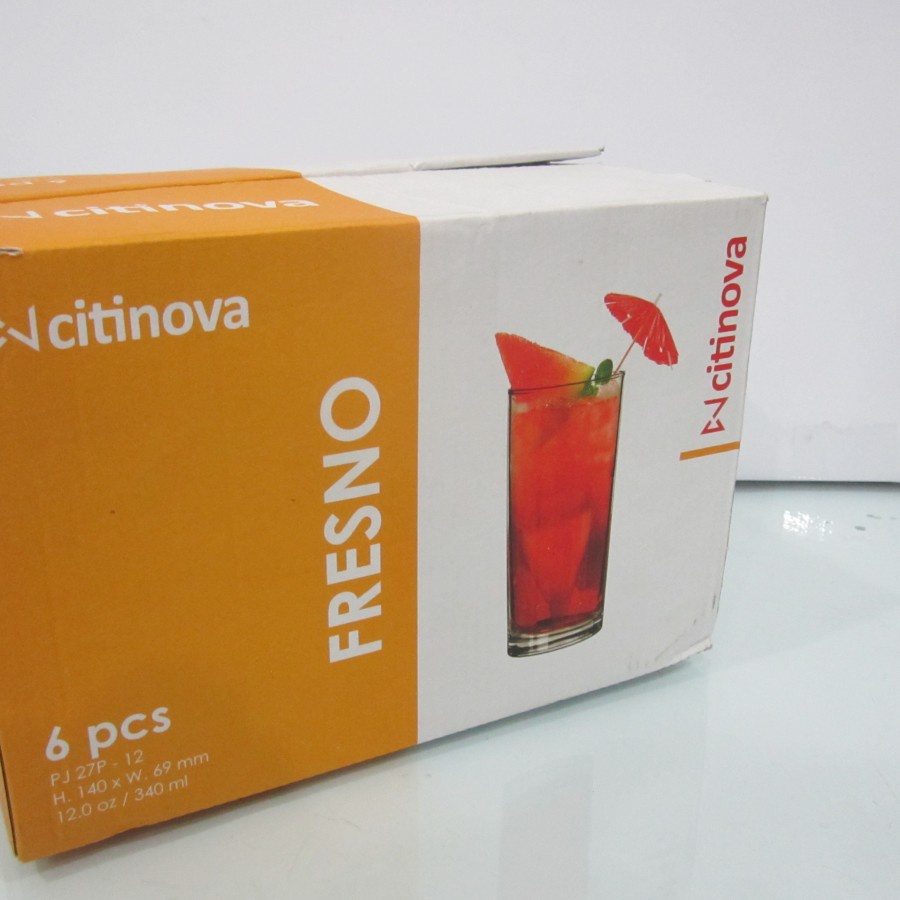 CITINOVA Gelas Kaca FRESNO - 12.0 oz / 340 ml - CITINOVA FRESNO