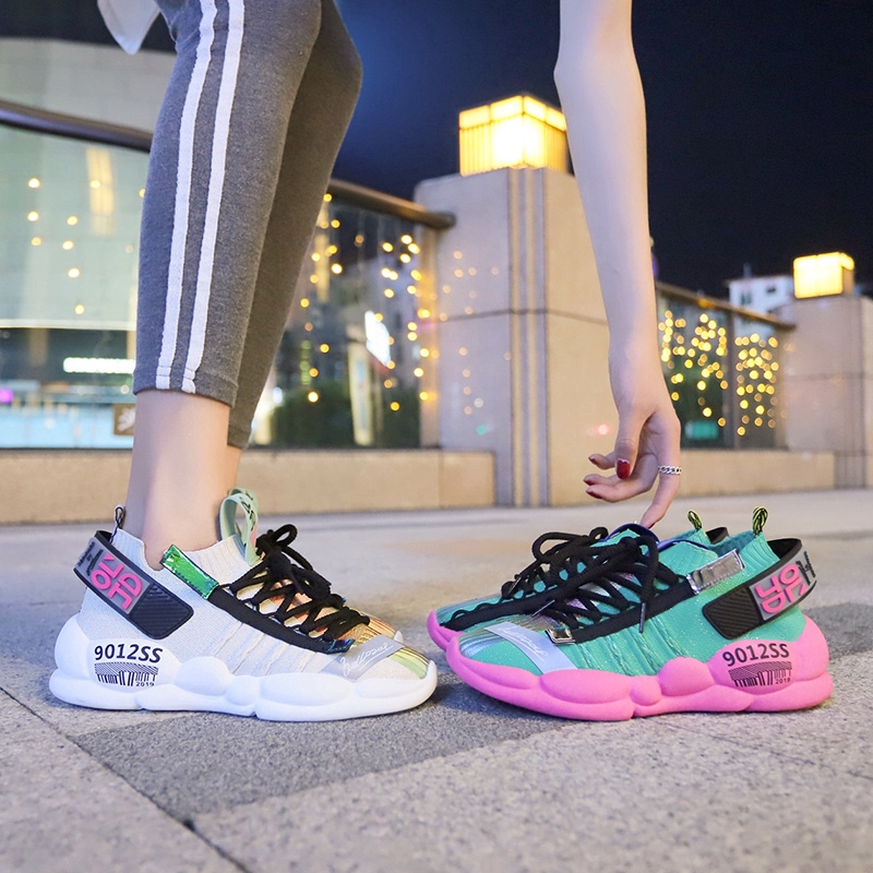 RN603 Sepatu Wanita Sports Korea Joging Original Sneakers Kasual Tali