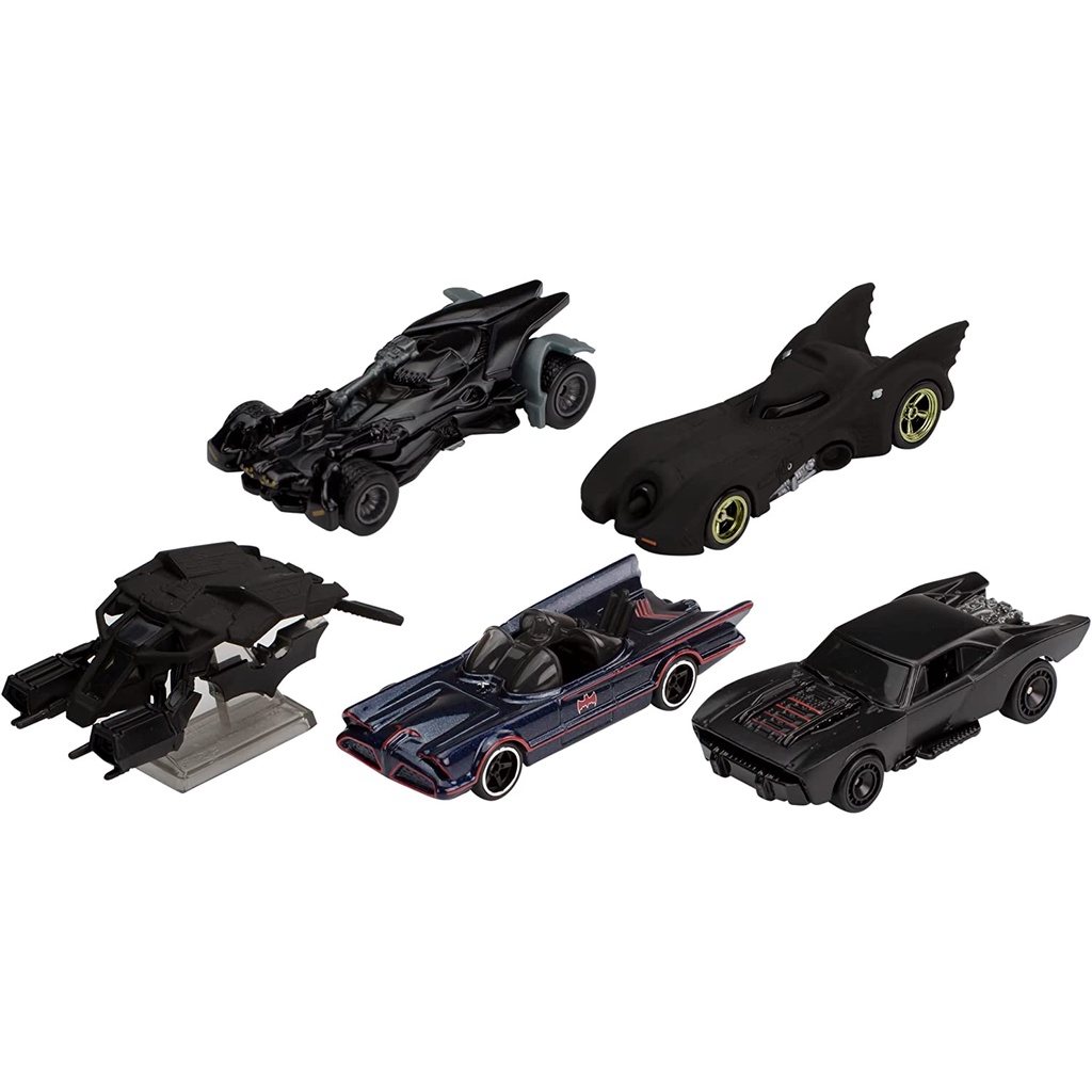 Hotwheels Premium DC Batman 5 Pack Real Riders