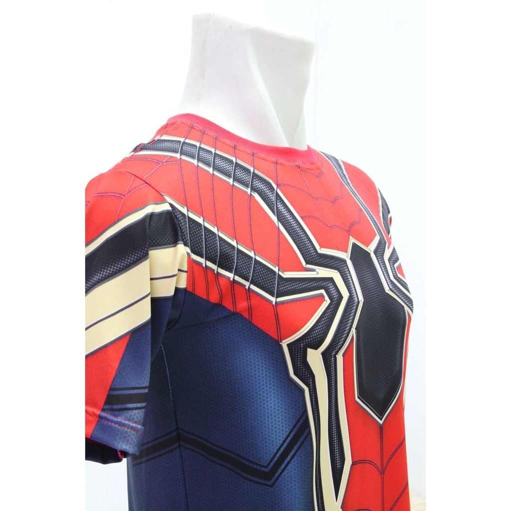 Pakaian kaos gaul  KAOS BAJU PRIA SUPER HERO SUPERHERO SPIDERMAN GYM FITNES SEPEDA LARI ash shop