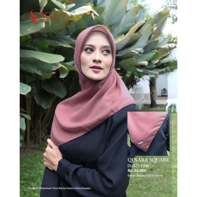 HIJAB SEGIEMPAT POLOS QINARA SQUARE