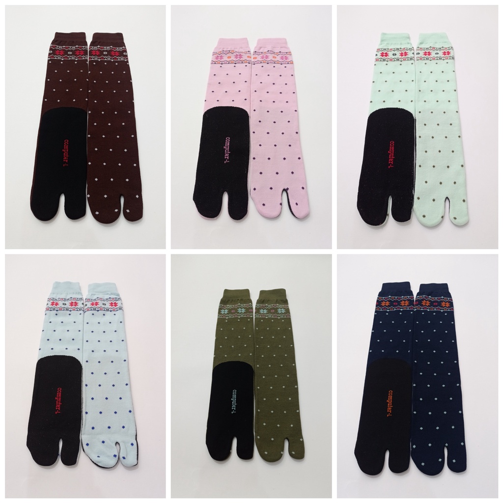 kaos kaki jempol muslimah motif bintang titik