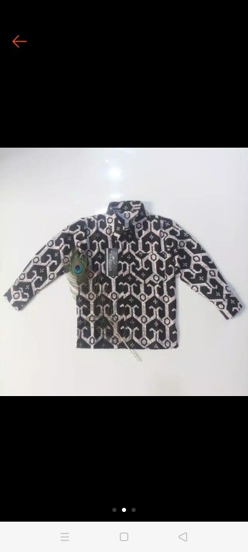 Kemeja Anak Laki-laki Batik Lengan Panjang Pekalongan Usia 2-11 Tahun /kemeja Anak
