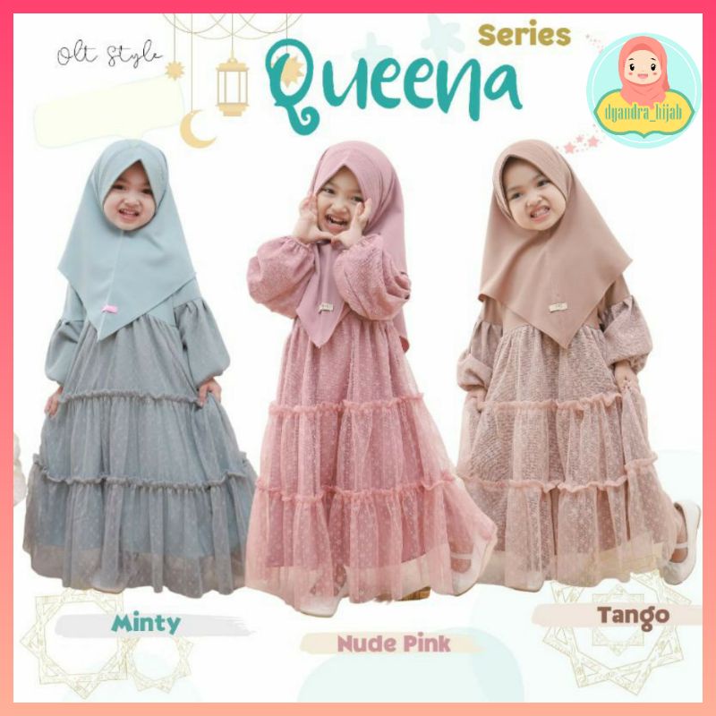 GAMIS QUEENA OLLET/GAMIS ANAK OLLET