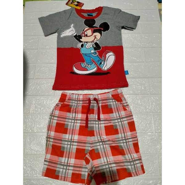 New With Tag Set Mickey Mouse Disney Kids New Setelan Mickey Mouse Disney Baby New Set Anak Disney K