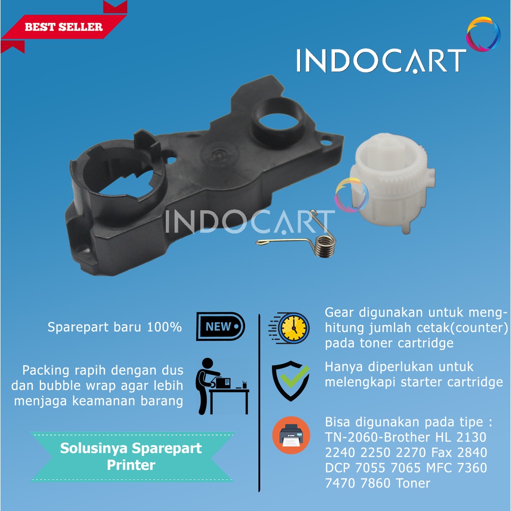 Reset Flag Gear TN-2260-Brother HL 2130 2240 2250 2270 Fax 2840-1K2