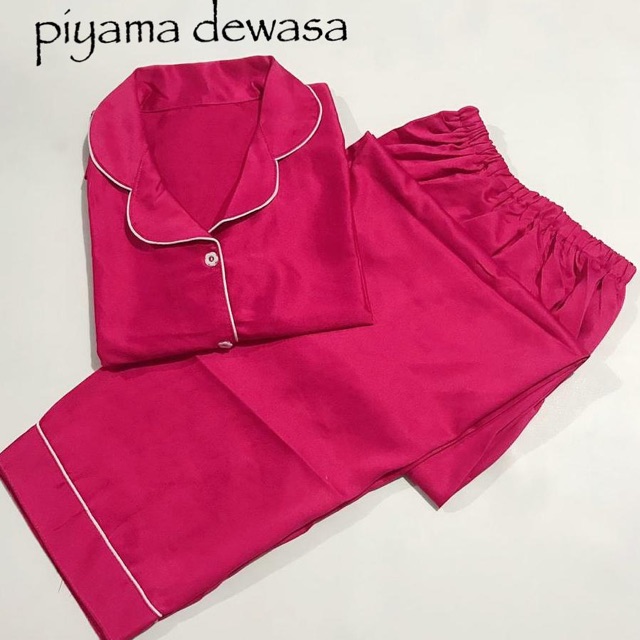 Piyama SATIN FANTA bisa couple mom and kids family