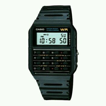 Casio databank / jam tangan pria / hitam / resin / ca-53w-1 original dan bergaransi