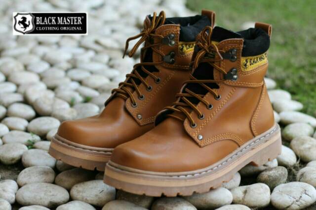 KULIT SAPI ASLI SEPATU BOOT FULL KULIT ASLI ! BLACKMASTER CAT