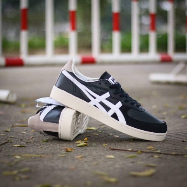 Onitsuka Tiger GSM Leather Black White Original Indonesia