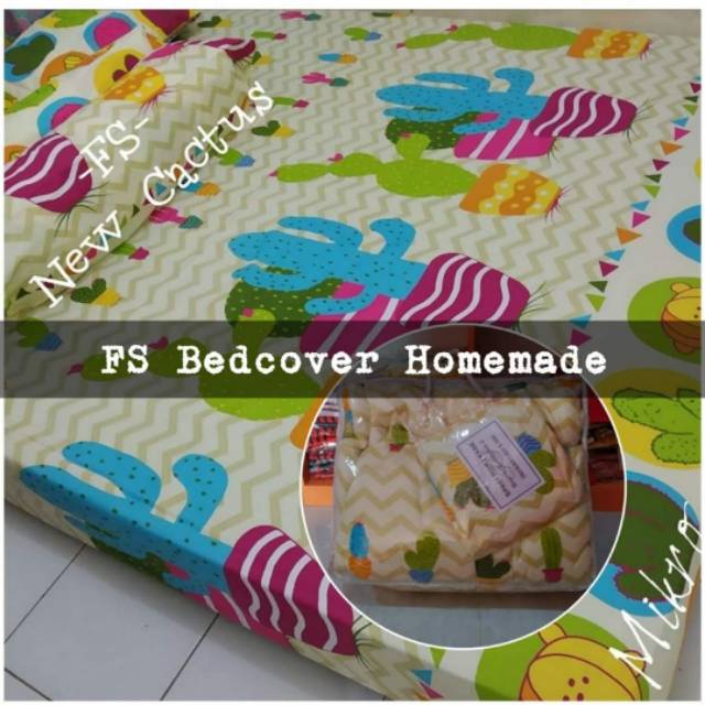 Bedcover premium set homemade grosir uk 180 anak dewasa