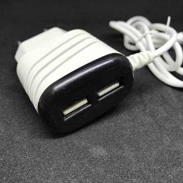 Charger Garis Led 3.5A 2Usb Output TC BRANDED GARIS LED Cas Hp Android Murah