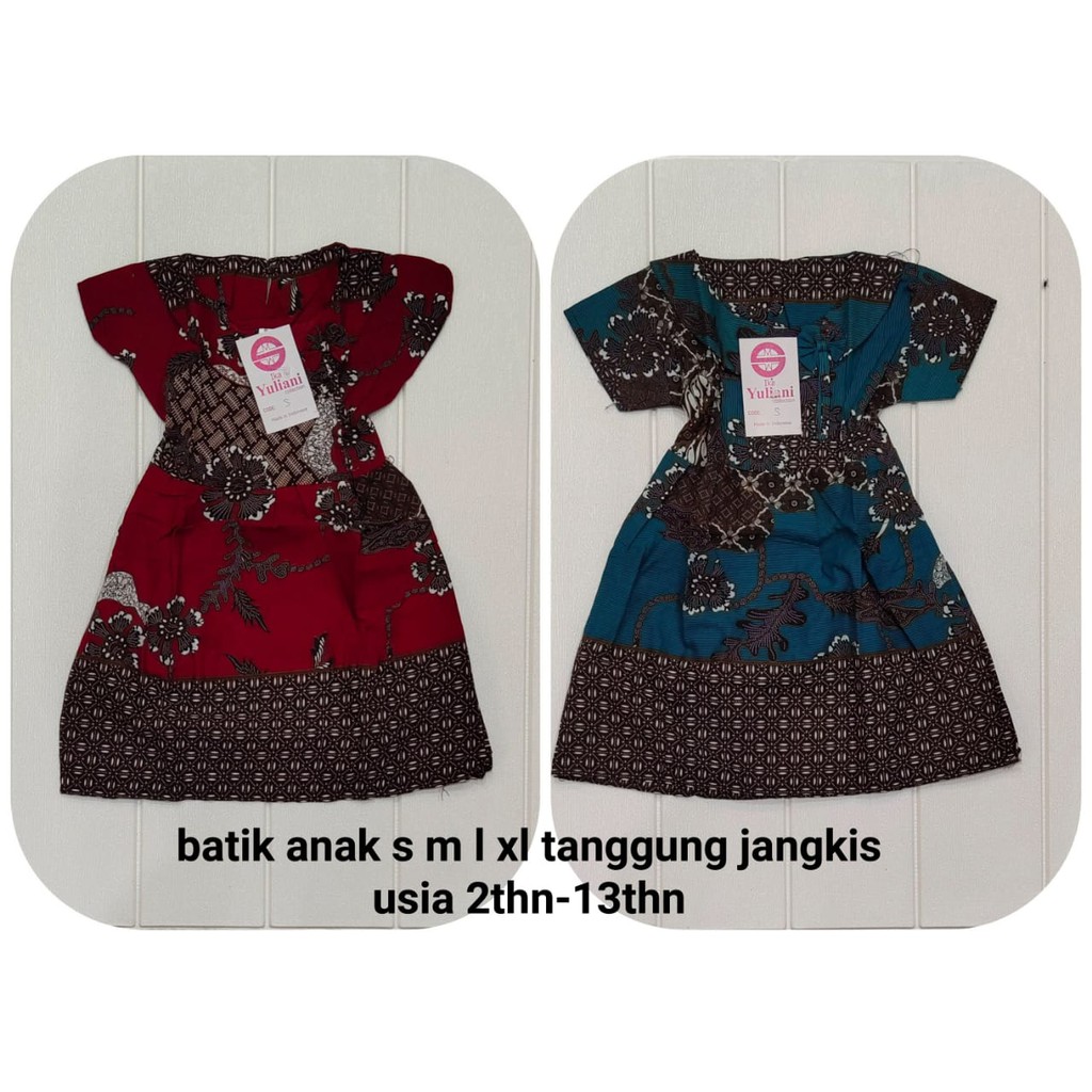 DRESS BATIK ANAK USIA 0- 9TAHUN