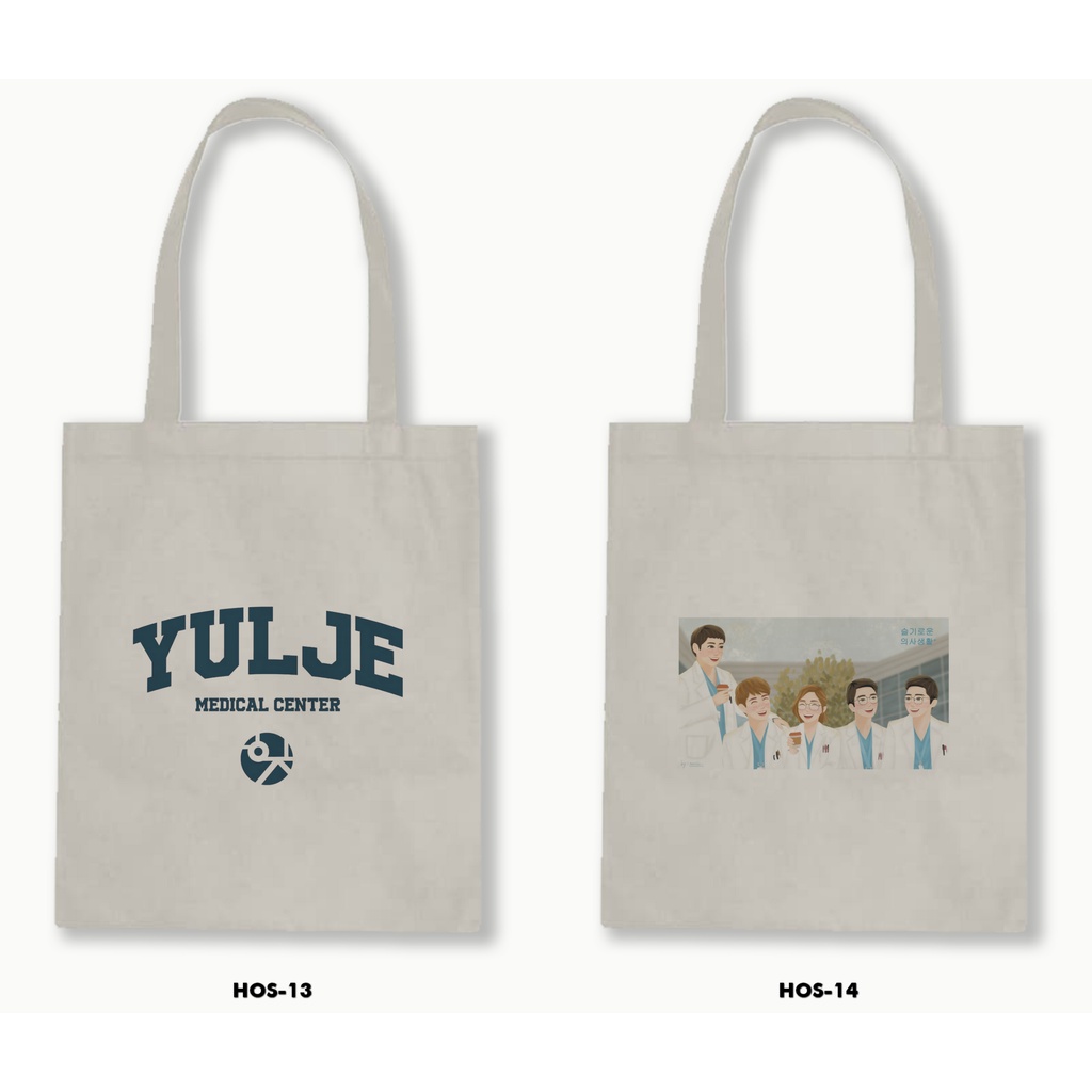 TOTE BAG BLACU - HOSPITAL PLAYLIST /DRAKOR NETFLIX 01