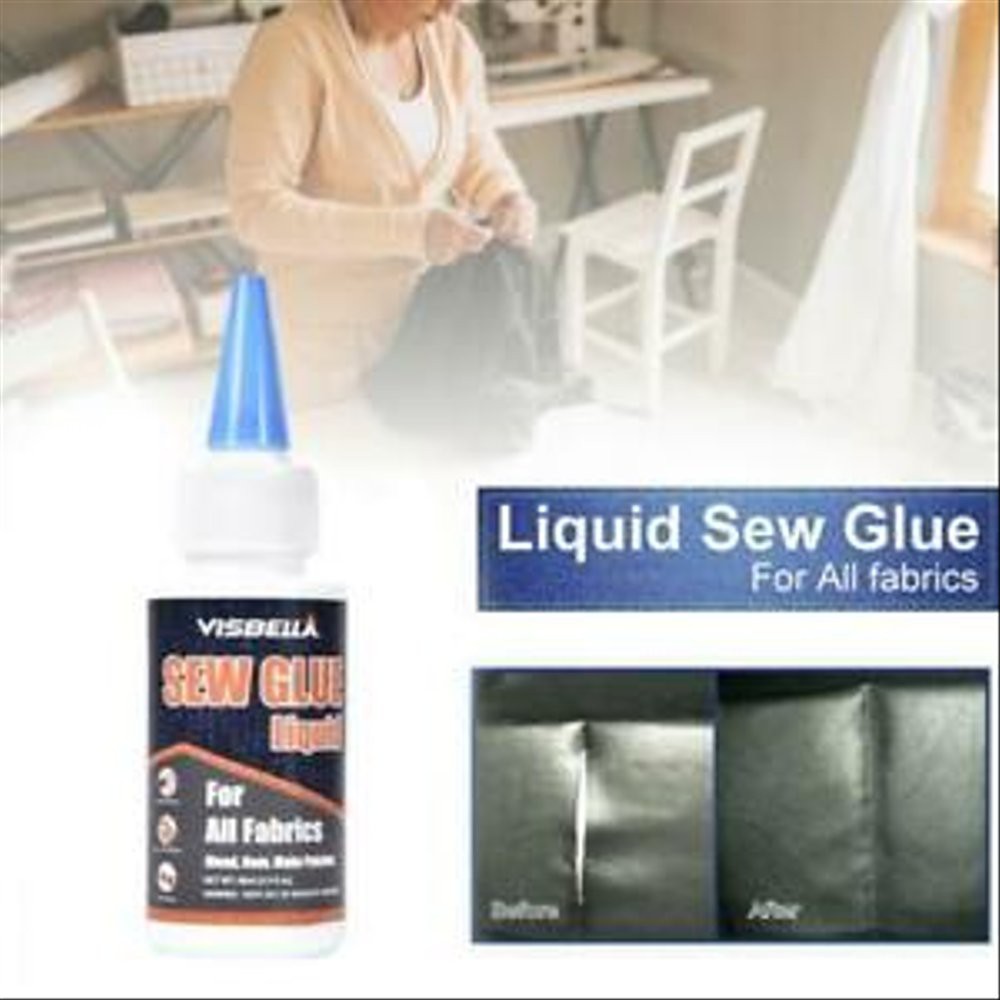 ORIGINAL No Sew Glue Tools Kit Secure Stitch Liquid Sewing Solution Glue Kit