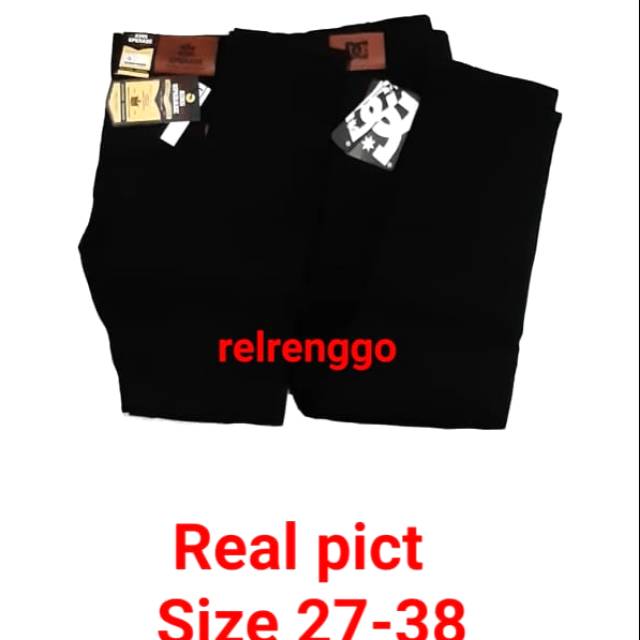 Alusan Celana Jeans Panjang Hitam RC pria Remaja Dewasa DC,King upgrade