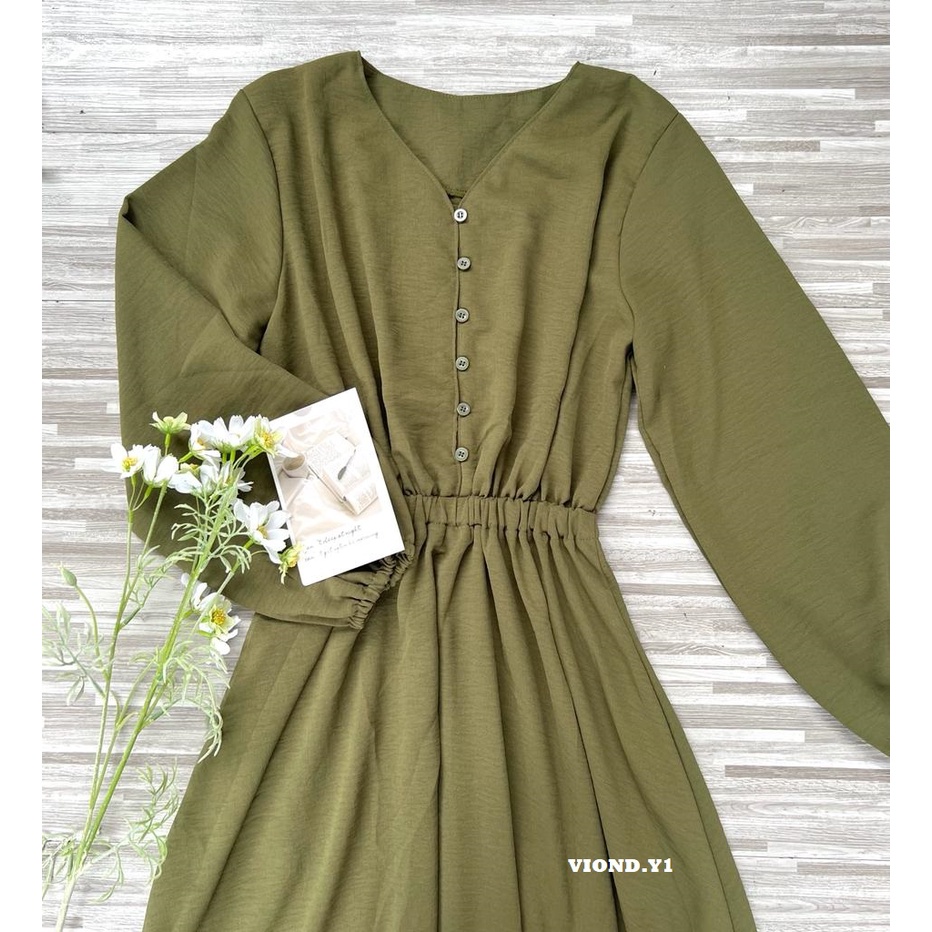 Dress Longdres / Tunic Fashion Korean / Maxi korea bahan kringkel premium
