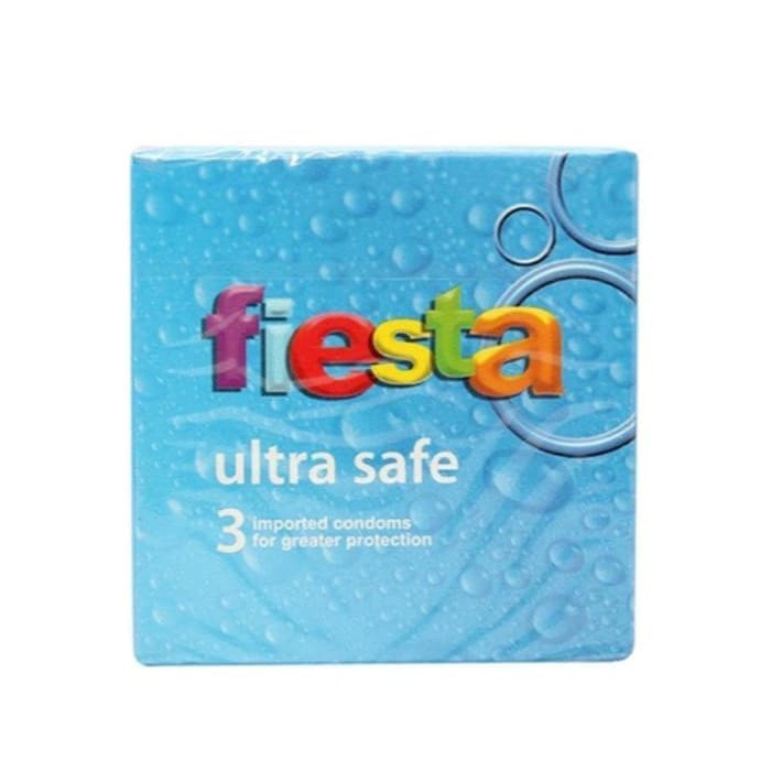 Fiesta Kondom Ultra Safe | Bubble Gum | Grape Isi 3 Pcs