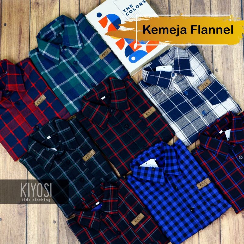 Kemeja Anak Flanel Laki Laki Lengan Panjang Best Seller 1-6 Tahun