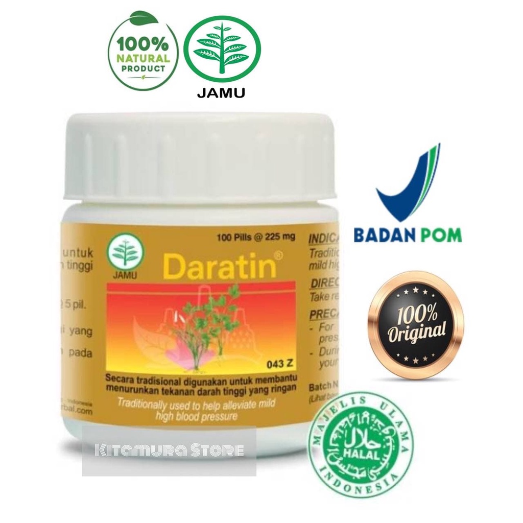 Obat Herbal Jantung &amp; Tekanan Darah Tinggi Hipertensi Daratin Menurunkan Hypertensi Darah Tinggi