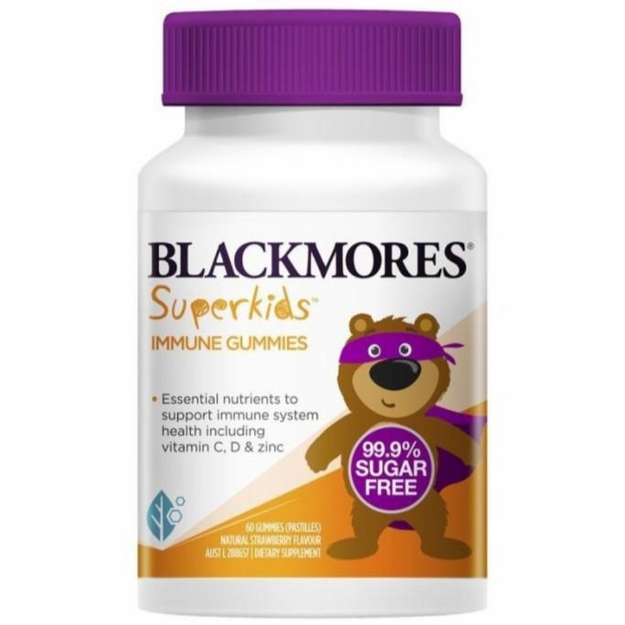 Blackmores Superkids Immune Gumies Vitamin Anak C, D Dan Zinc D7F8H_Urgs