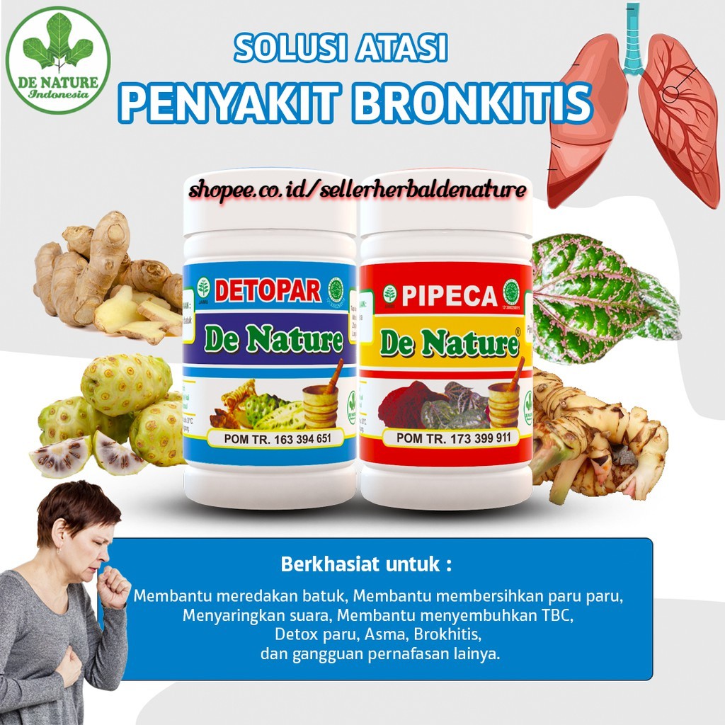 Obat Bronkitis Kronis Di Apotik Yang Paling Ampuh Dan Paten || Detopar & Pipeca De Nature