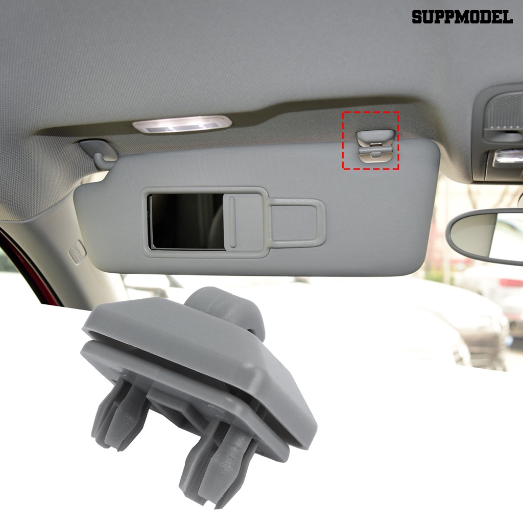 Suppmodel Klip Holder Sun Visor Mobil Tahan Lama Warna Abu 8U0857562A Untuk A1 A3 A4L A5 A6 A7 Q5