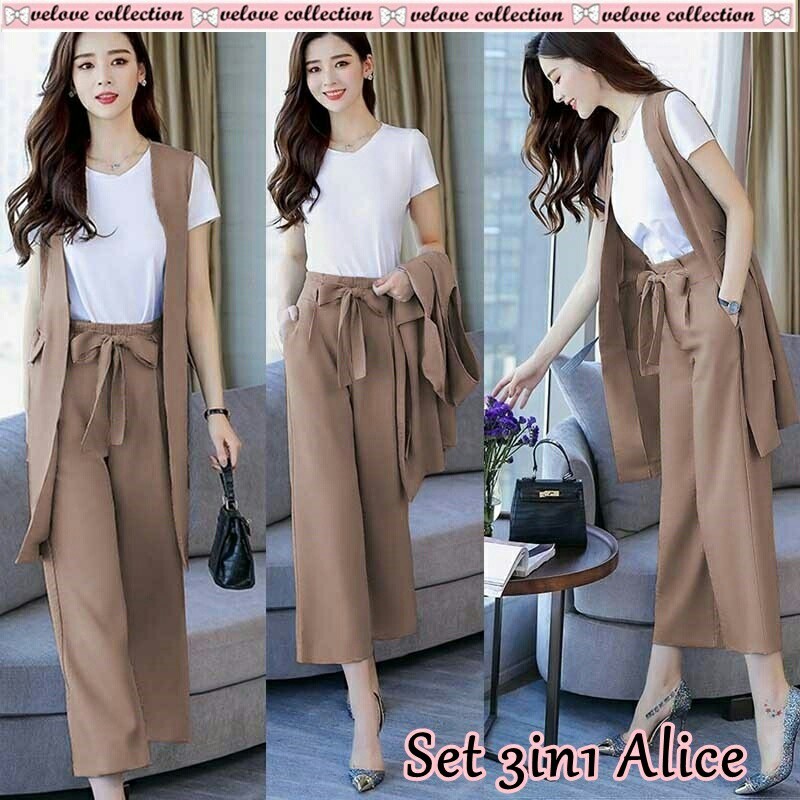 SETELAN 3IN1 ALICE 5Warna