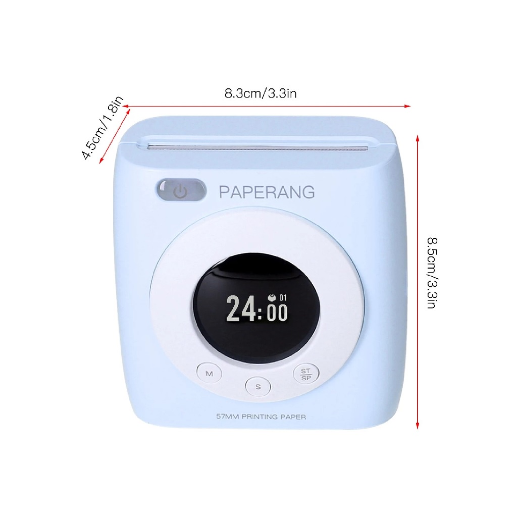 PAPERANG P2S - Mini Wireless Pocket Thermal Photo Printer 300DPI