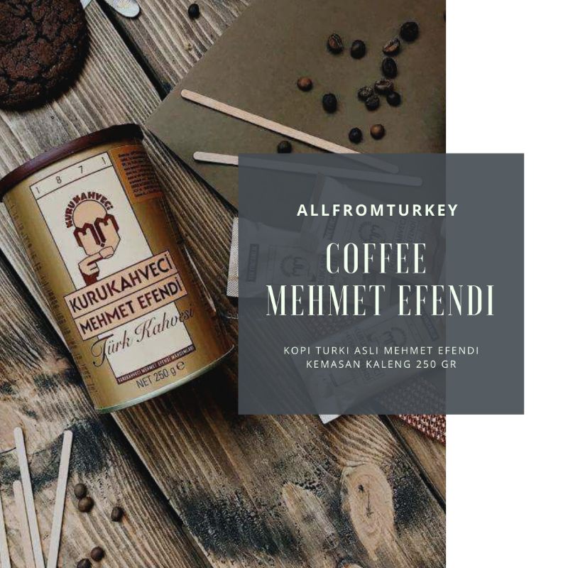 Jual Turkish Coffee Mehmet Efendi 250gr Turk Kahve Kopi Turki Asli