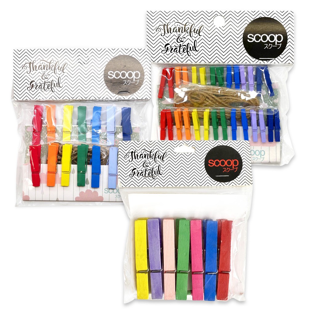 Scoop Jepit Kayu / Wooden Clip Rainbow 49490100