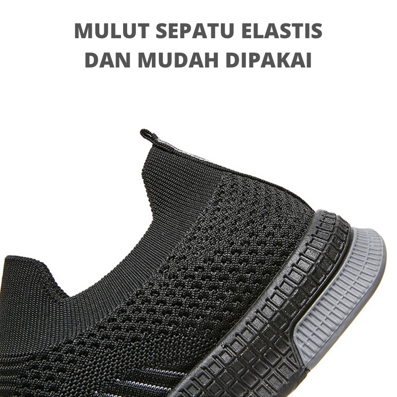 Mainland Sepatu Sneakers Pria Slip On Sepatu Olahraga Casual MR130