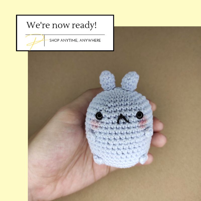 Molang keychain Amigurumi