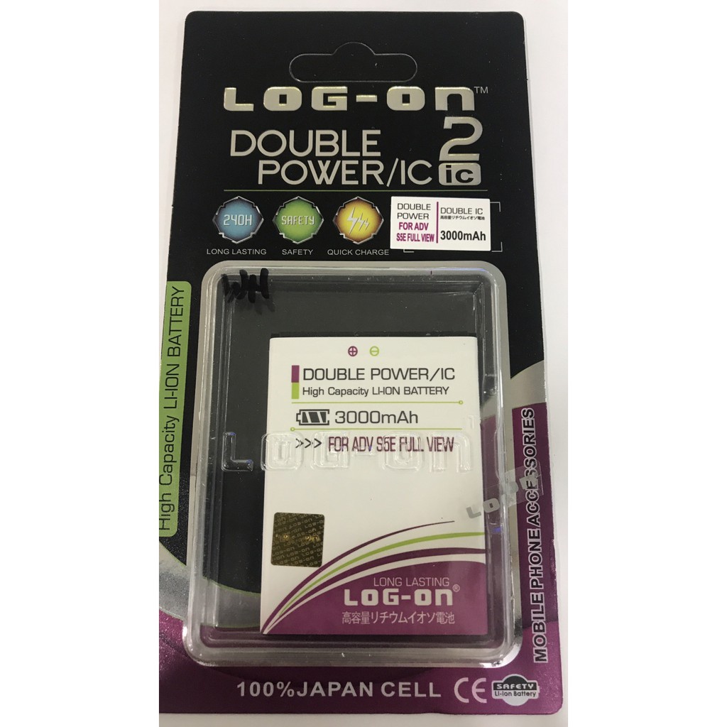 Baterai double power log on advan s5e full view