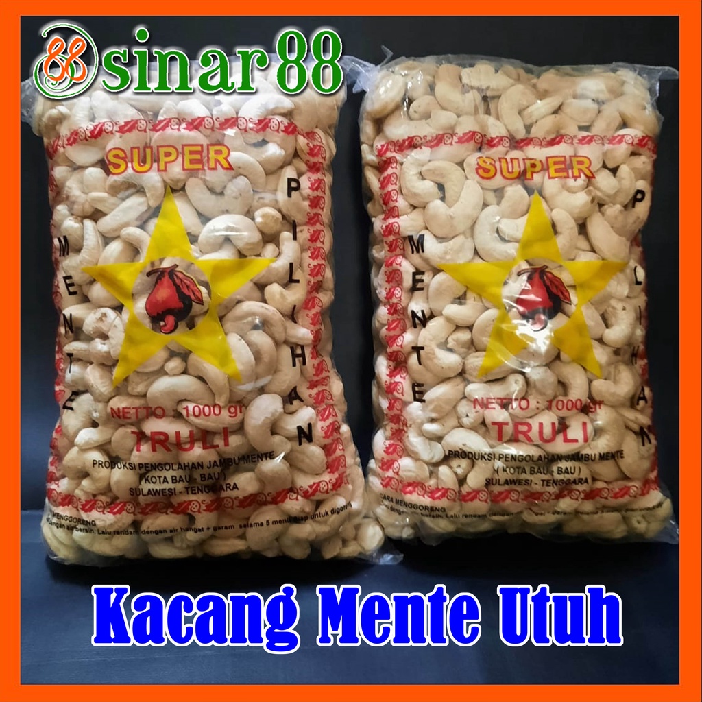 

Kacang Mente Utuh 200gr