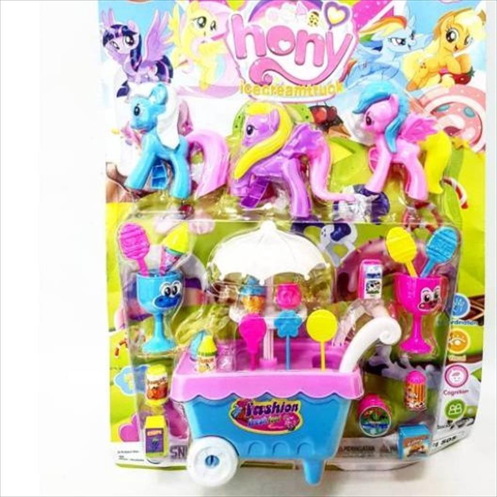 Sekawanmart Mainan anak Set ice cream truck hony / my little pony ice cream truck terbaru!! [505]