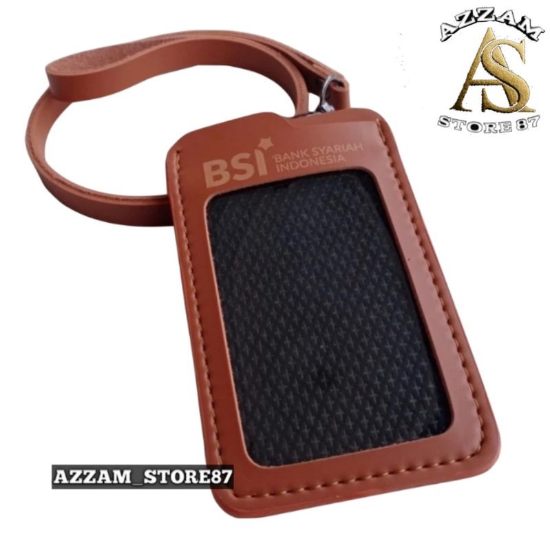 

Holder ID Card - Tali Lanyard Nametag Logo BANK SYARIAH INDONESIA
