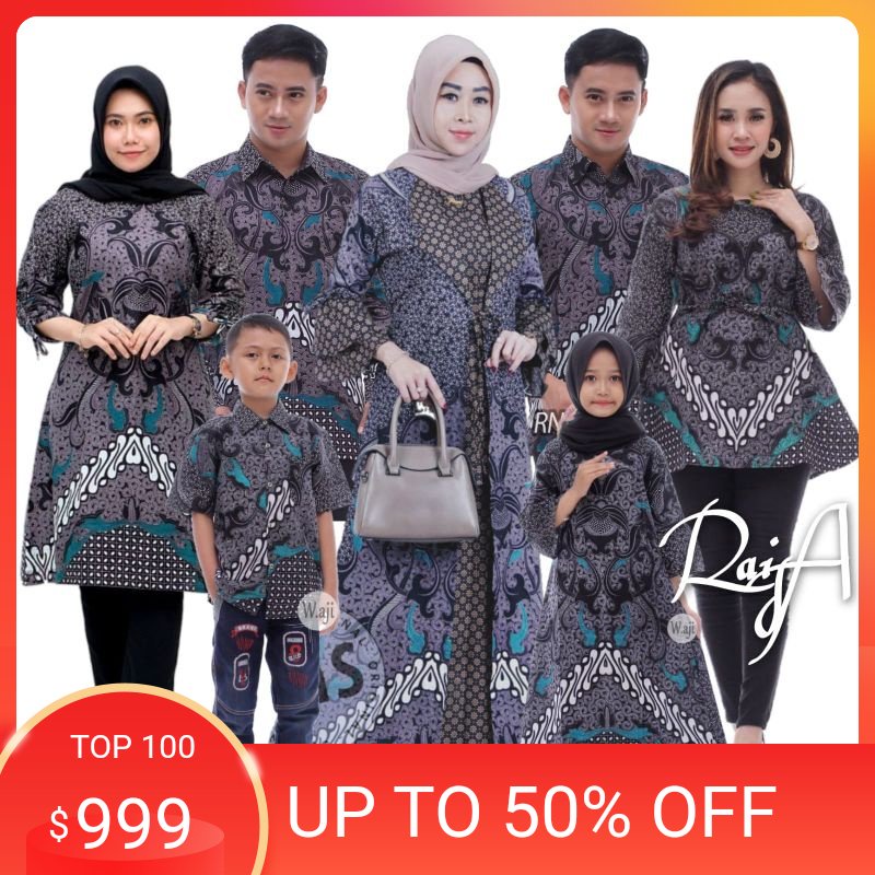 Promo  batik couple batik couple modern batik couple keluarga batik couple jumbo dimensi abu baju ba