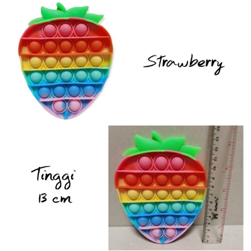 ( COD ) Mainan Anak Pencet Pop It Rainbow / Pop It Rainbow Murah / Mainan Pop It-7
