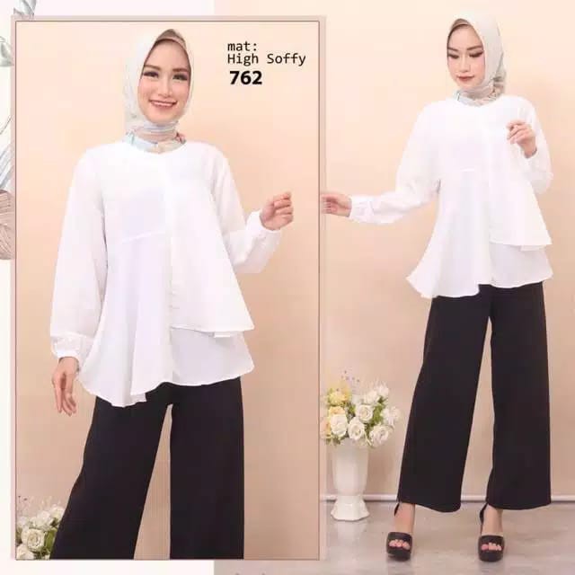 ATASAN PUTIH BLOUSE ASIFA WANITA SC762 Shopee Indonesia