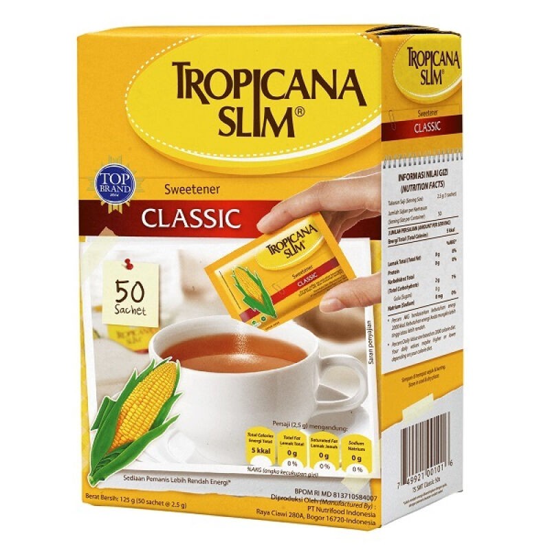 

Tropicana Slim Classic Sweetener 100s/50s/25s Gula Pemanis Rendah Kalori Untuk Diabetes