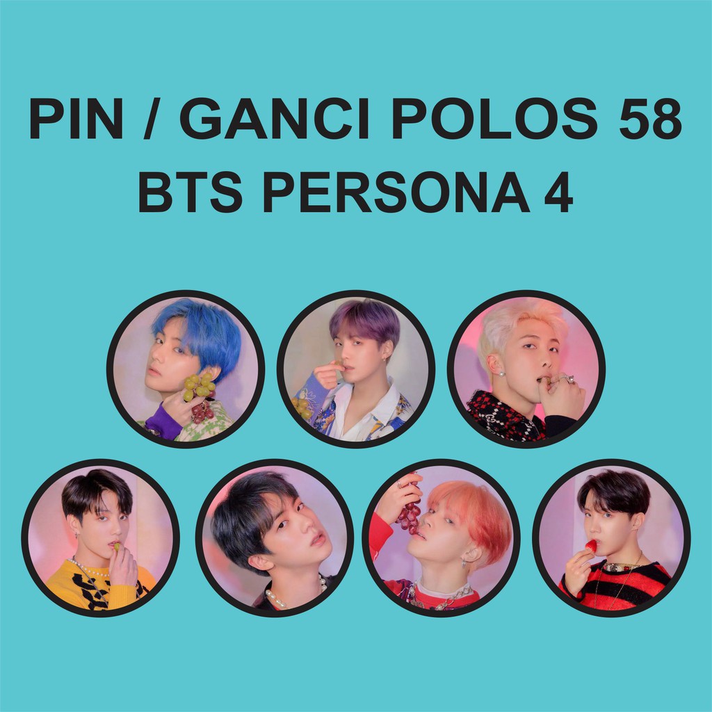 PIN / GANTUNGAN KUNCI POLOS 58 MM - BTS PERSONA 4