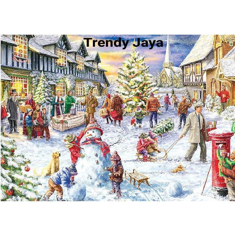 Puzzle 1000 Pcs Ukuran 50 x 75cm Jigsaw Special Christmas Edition