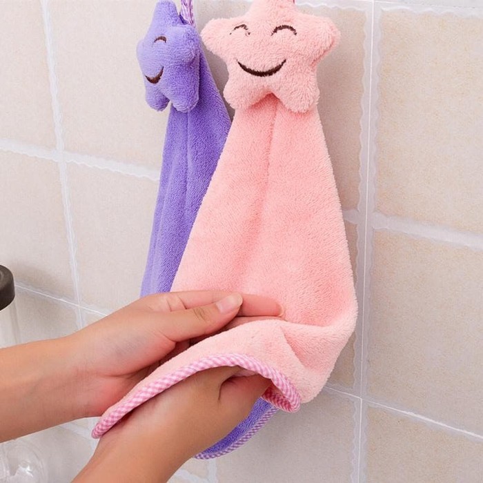 Lap Tangan Motif Bintang / Handtowel Microfiber