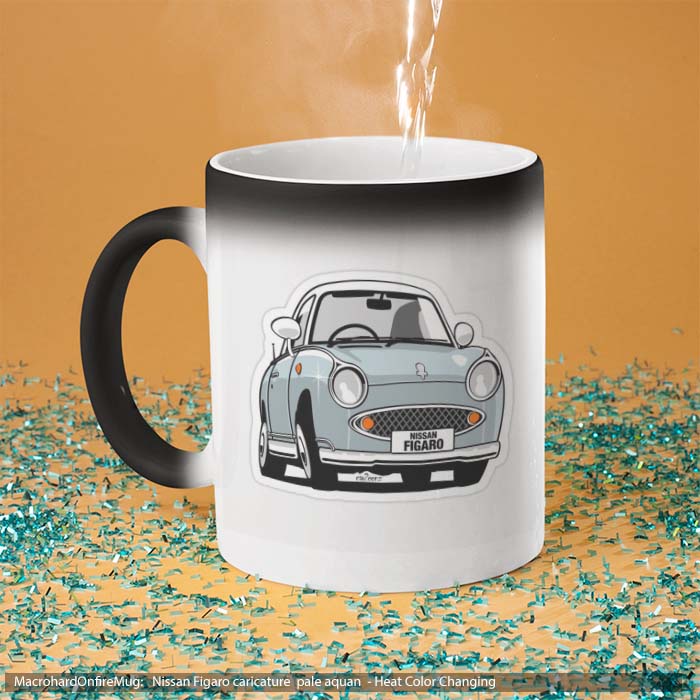 Mug Magic Nissan Figaro caricature pale aquan